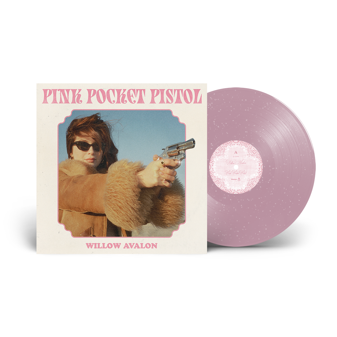 Pink Pocket Pistol - Pink Glitter Vinyl